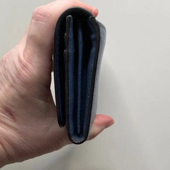 Furla Italian Beautiful Blue Wallet Furla Lux - Picture 6 of 9